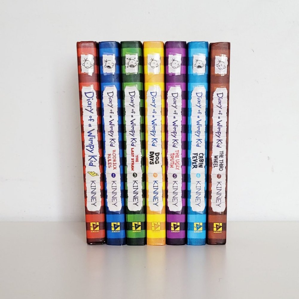 Diary of a Wimpy Kid Book Lot - Books 1 to 7
